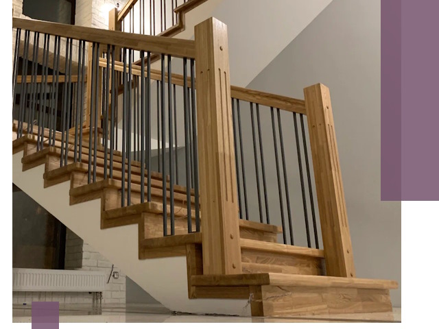 Реставрация деревянных и металлических лестниц в Новокуйбышевске