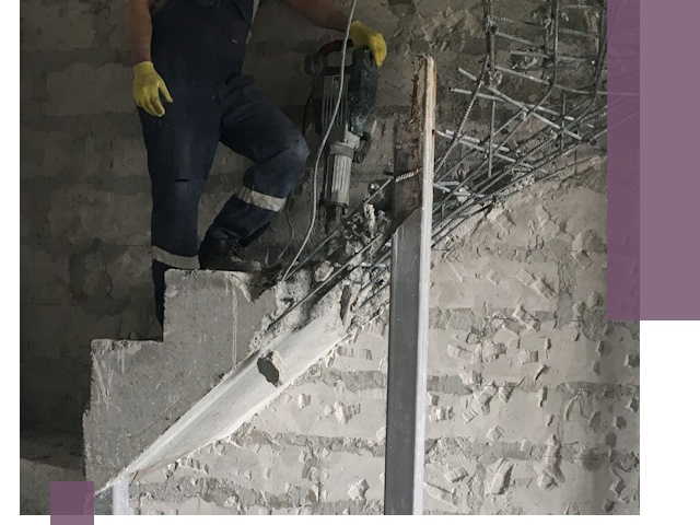 Демонтаж металлических и бетонных лестниц в Новокуйбышевске