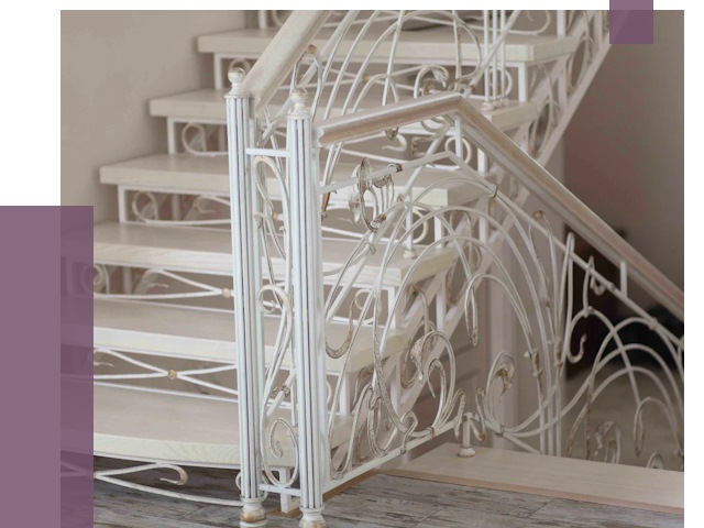 Изготовление кованых лестниц на заказ в Новокуйбышевске от 87057 руб. | ПРОЛЁТ-Нвб