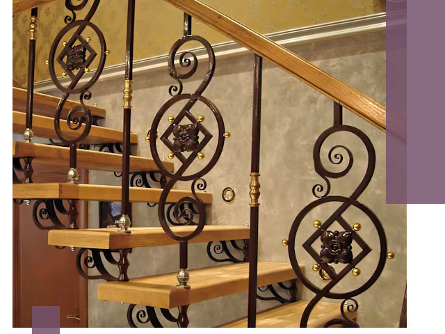 Изготовление кованых лестниц под ключ в Новокуйбышевске