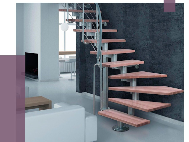 Модульные лестницы в Новокуйбышевске от 16899 руб. — купить в ПРОЛЁТ-Нвб