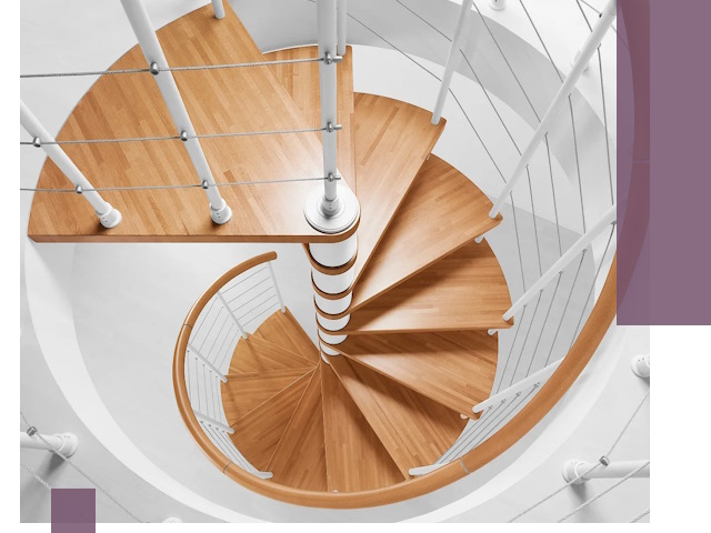 Изготовление винтовых лестниц под ключ в Новокуйбышевске