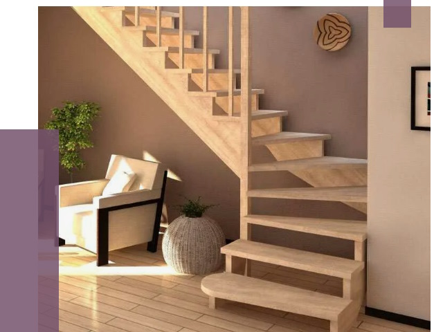 Изготовление Г-образных лестниц в Новокуйбышевске от 18948 руб. 