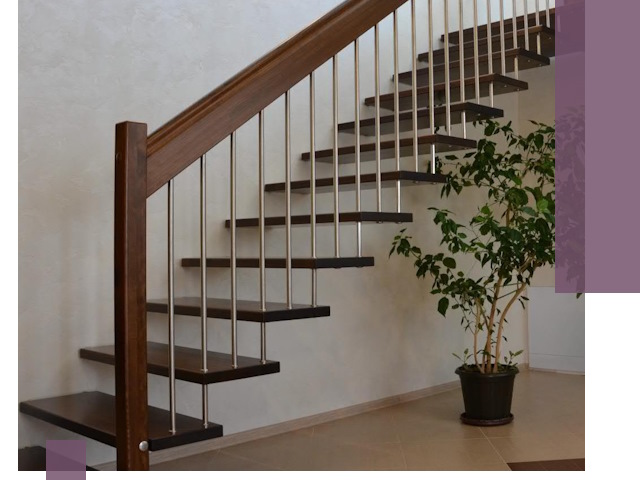 Лестницы на больцах под ключ в Новокуйбышевске – изготовление и монтаж