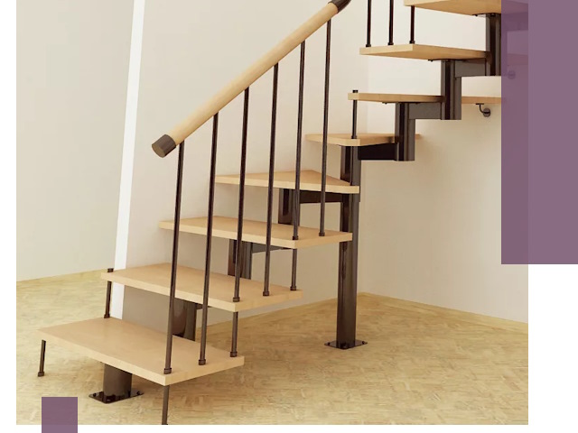 Монтаж лестниц на больцах в Новокуйбышевске — быстро и надежно