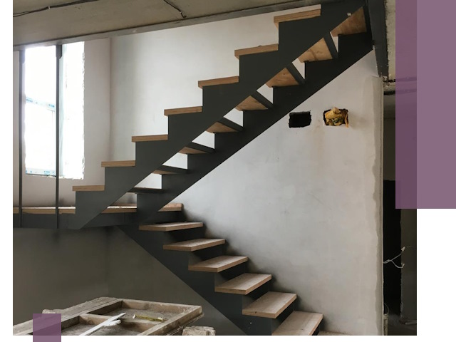 Изготовление лестниц на металлокаркасе в Новокуйбышевске от производителя