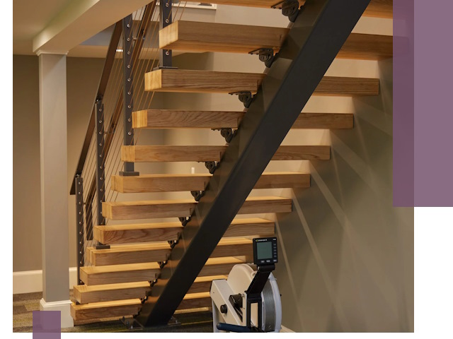 Лестницы на монокосоурах под ключ в Новокуйбышевске - изготовление и монтаж