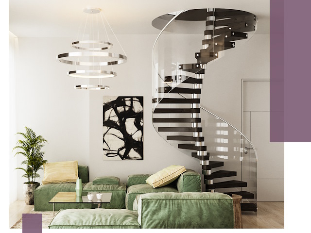 Лестницы для двухуровневой квартиры в Новокуйбышевске — изготовление и монтаж