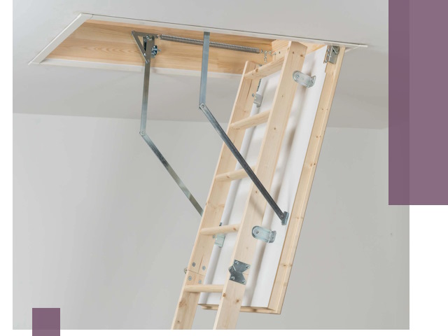 Установка чердачной лестницы под ключ в Новокуйбышевске