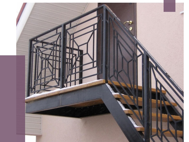 Металлические перила в Новокуйбышевске от 4302 руб.  | ПРОЛЁТ-Нвб