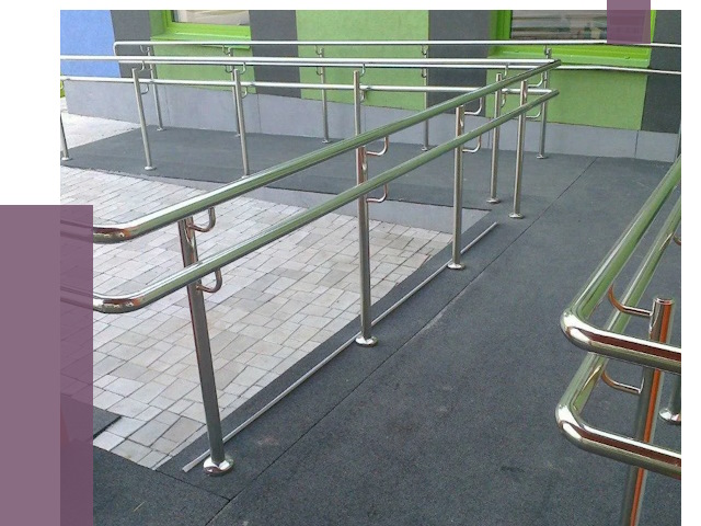 Ограждения пандусов в Новокуйбышевске от 4353 руб. монтаж | ПРОЛЁТ-Нвб