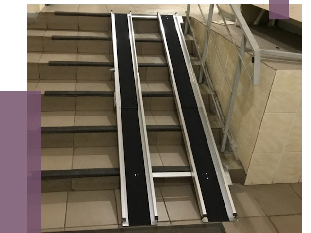 Установка пандуса в подъезд в Новокуйбышевске от 7989 руб. под ключ | ПРОЛЁТ-Нвб