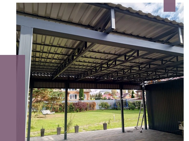 Монтаж навесов в Новокуйбышевске от 7374 руб. — установка навеса | ПРОЛЁТ-Нвб