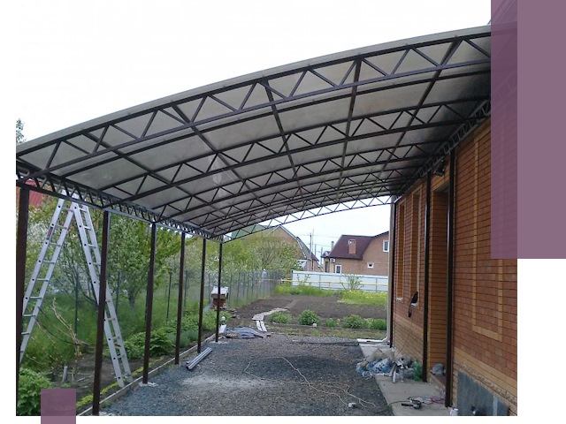 Профессиональный монтаж навесов под ключ в Новокуйбышевске