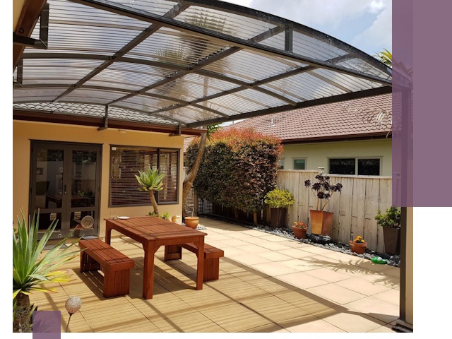 Навесы во двор под ключ в Новокуйбышевске — изготовление и монтаж