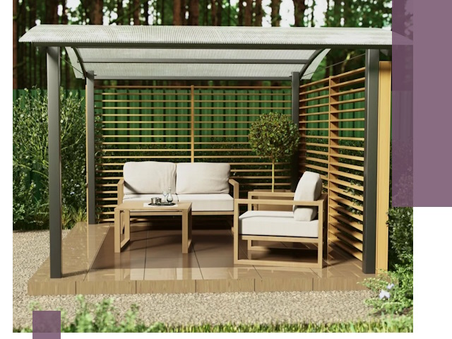 Навесы для дачи в Новокуйбышевске: изготовление, монтаж и демонтаж