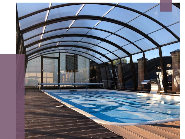 Навесы для бассейна в Новокуйбышевске от 16797 руб. под ключ | ПРОЛЁТ-Нвб