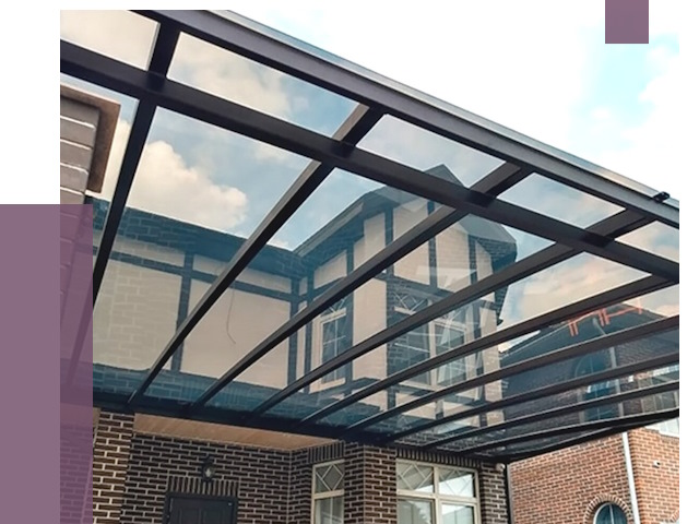 Навесы из поликарбоната в Новокуйбышевске от 8624 руб. под ключ — ПРОЛЁТ-Нвб