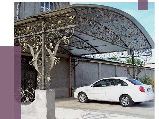 Кованые навесы в Новокуйбышевске от 14595 руб. | ПРОЛЁТ-Нвб