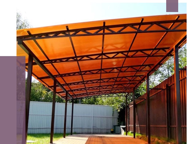 Односкатные навесы под ключ в Новокуйбышевске от 13161 руб. 