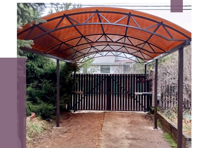 Арочные навесы в Новокуйбышевске от 12751 руб. — изготовление и монтаж | ПРОЛЁТ-Нвб