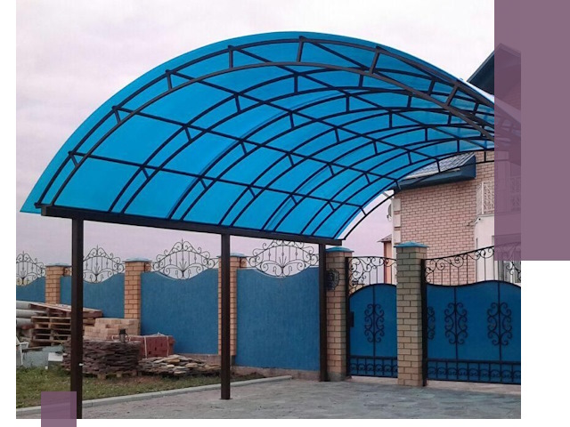 Арочные навесы под ключ в Новокуйбышевске — изготовление и монтаж