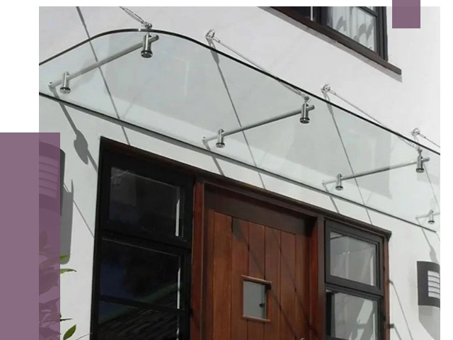 Стеклянные козырьки в Новокуйбышевске от 18948 руб. | ПРОЛЁТ-Нвб