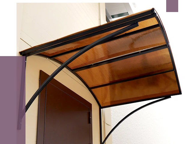 Недорогие козырьки в Новокуйбышевске от 7600 руб.  | ПРОЛЁТ-Нвб