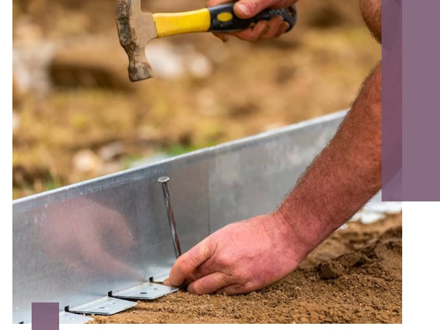 Монтаж металлических бордюров в Новокуйбышевске быстро и качественно