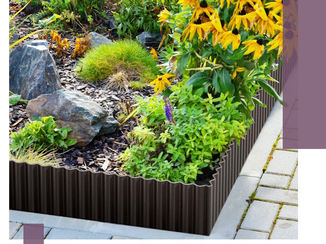 Металлические бордюры для клумб в Новокуйбышевске — производство и монтаж