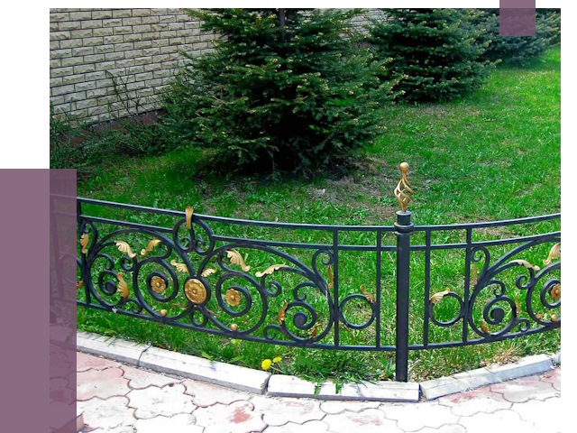 Кованые газонные ограждения в Новокуйбышевске от 7630 руб. — ПРОЛЁТ-Нвб