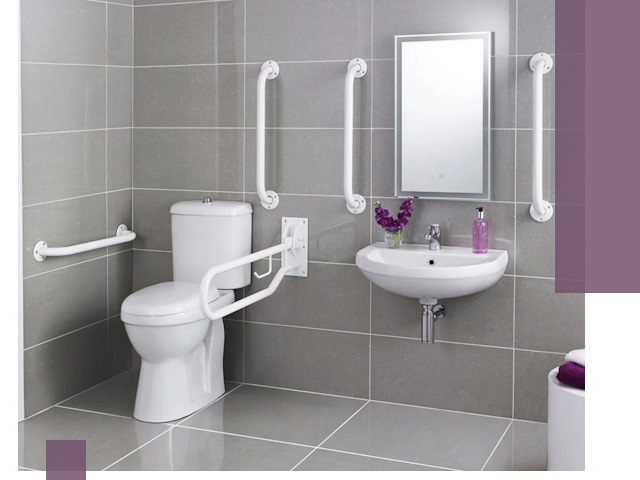 Поручни для санузлов в Новокуйбышевске: установка, ремонт и монтаж